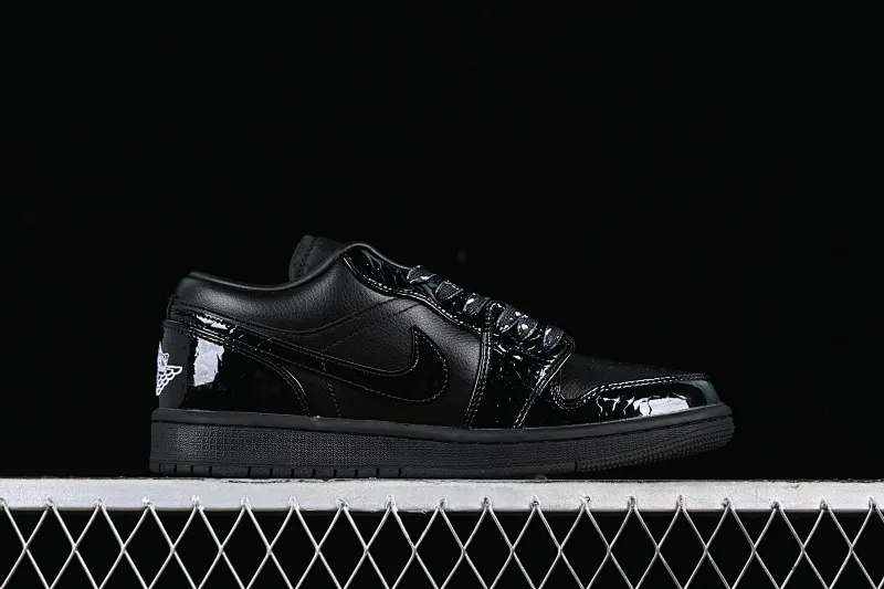 All categories Air Jordan Jordan series basketball shoes Air Jordan 1 Low Air Jordan 1 Low "Black Croc" AJ1 Joe 1 crocodile black low-top cultural casual sneakers HJ7743-010